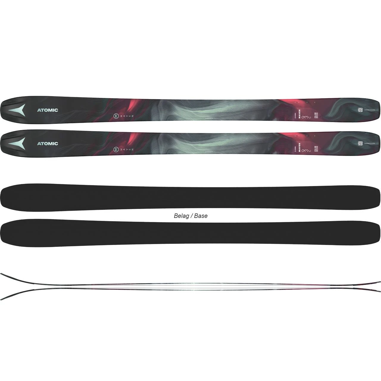 Atomic Maven 93 C Kakhi/bordeaux (2022/23) 2 Atomic Maven 93 C Kakhi/bordeaux (2022/23) - Afbeelding 2