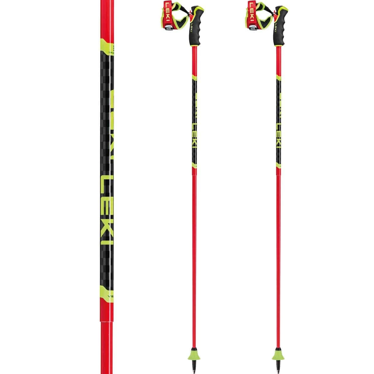 Leki Venom GS 3D Bright Red/black/neonyellow 2 Leki Venom GS 3D Bright Red/black/neonyellow - Afbeelding 2
