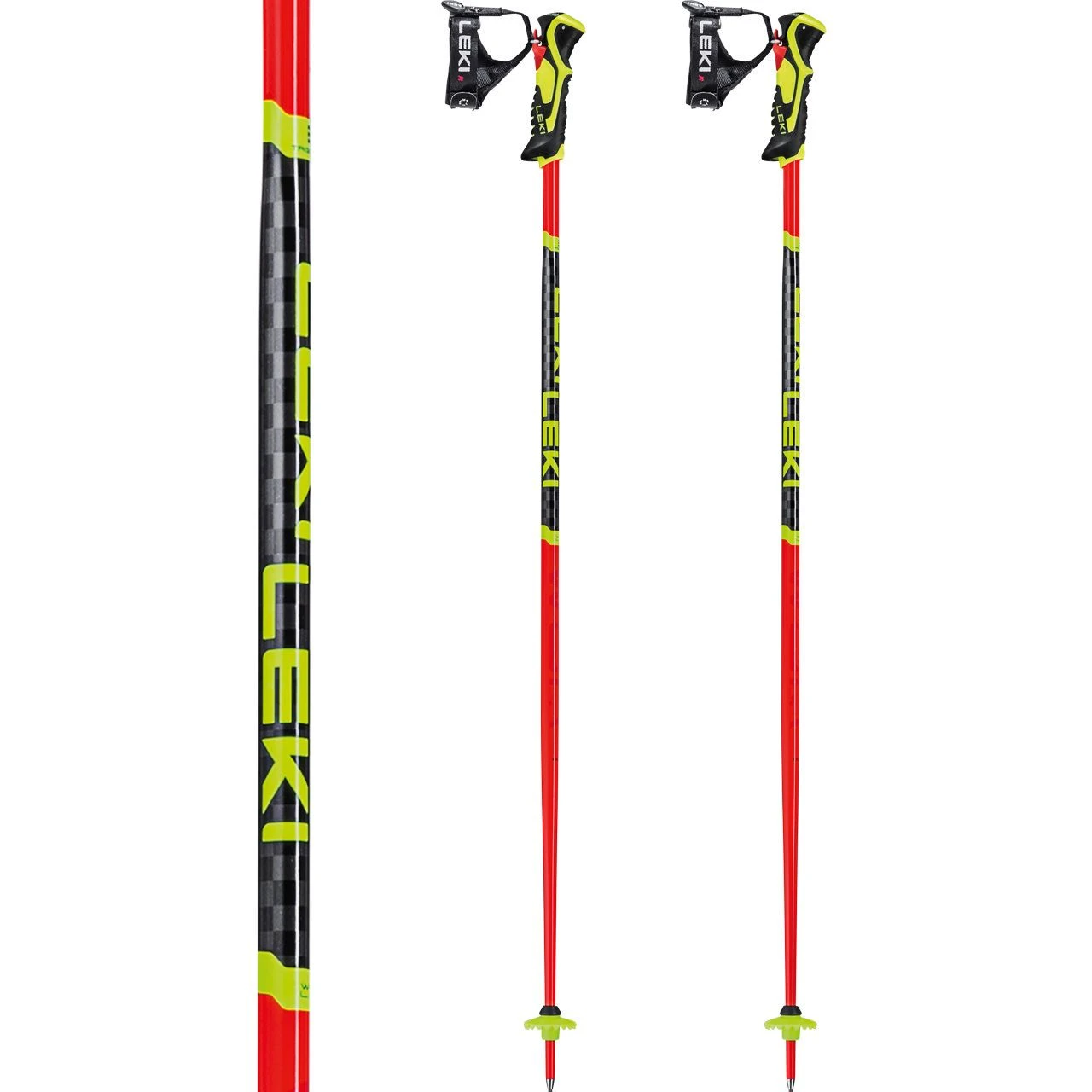 Leki WCR Lite SL 3D Bright Red/black/neonyellow 2 Leki WCR Lite SL 3D Bright Red/black/neonyellow - Afbeelding 2