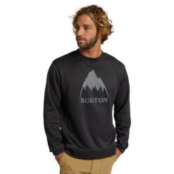 Burton M Oak Crew -Optimaal Ski Apparatuur Winkel Burton M Oak Crew 2022 001 True Black Heather 1