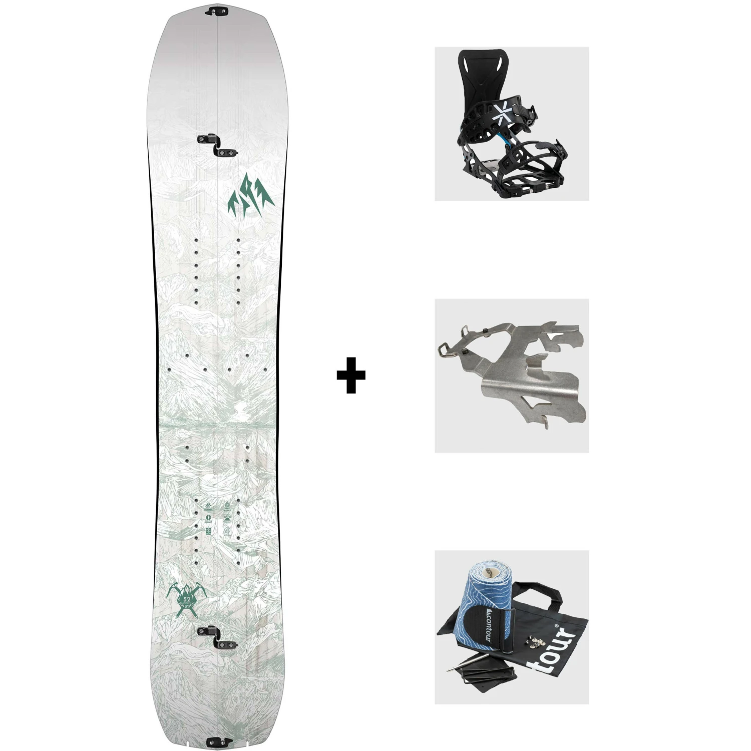 Jones Women's Solution 22/23 Expert Splitboard Set 1 Jones Women's Solution 22/23 Expert Splitboard Set